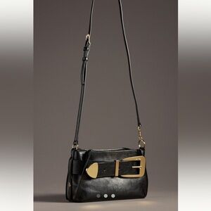 Dolce Vita NWT Anthropologie Wendy
Crossbody  Elegant Black Leather Shoulder Bag